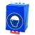Pojemnik ochronny bhp przechowywanie Secubox Maxi niebieski