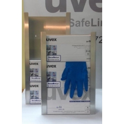 FlexiGlove INOX: Modułowy Dozownik na Rękawiczki Jednorazowe na trzy opakowania
